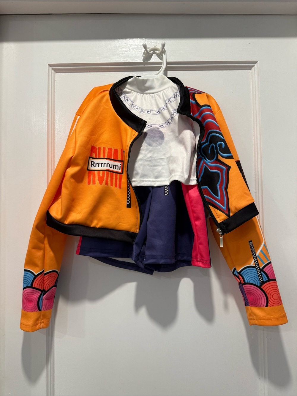 KPop Demon Hunters 3 Piece RUMI Costume - Jacket, Shirt, Shorts - Size 8